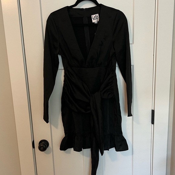 ASOS Lola May wrap dress with ruffle detail - Picture 4 of 7